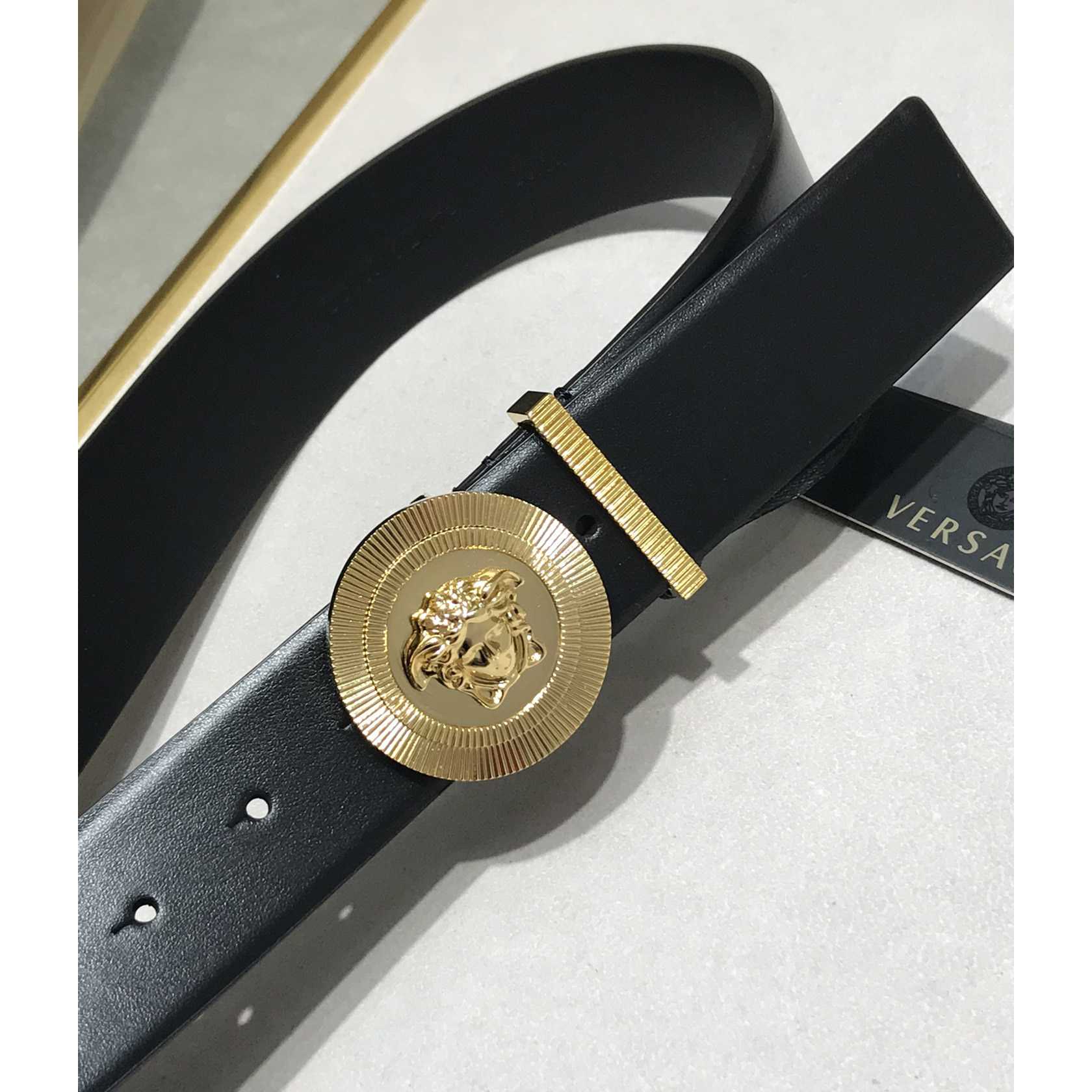 Versace Medusa Leathre Belt 38mm - PerfectKickZ
