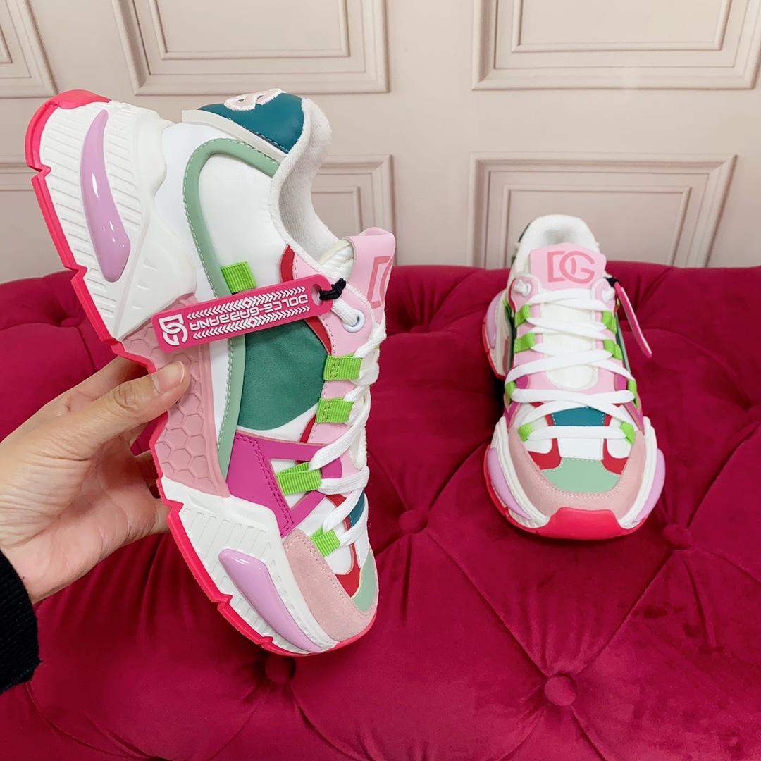 Dolce & Gabbana Mixed-Material Airmaster Sneakers - PerfectKickZ