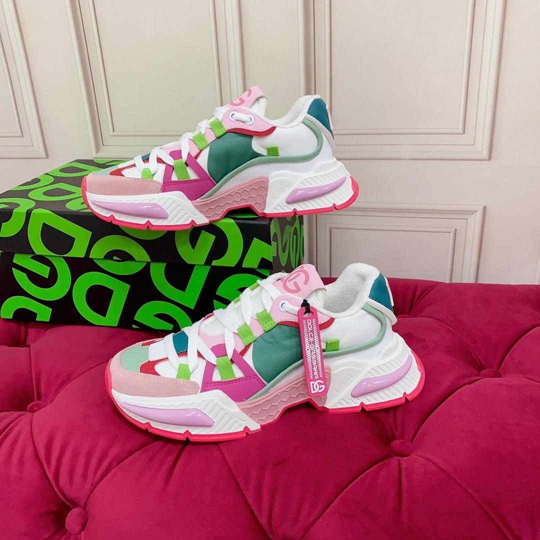Dolce & Gabbana Mixed-Material Airmaster Sneakers - PerfectKickZ