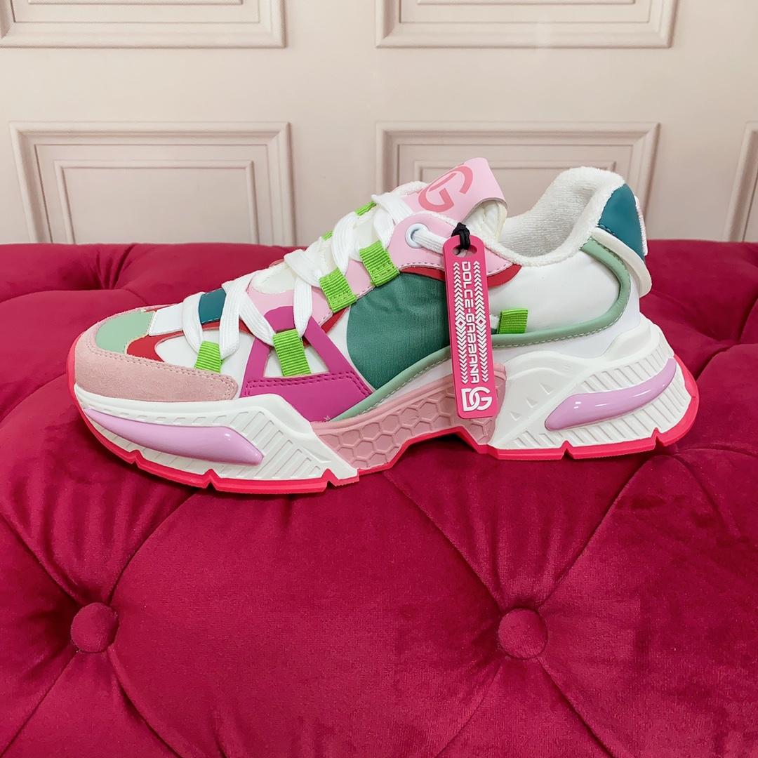 Dolce & Gabbana Mixed-Material Airmaster Sneakers - PerfectKickZ