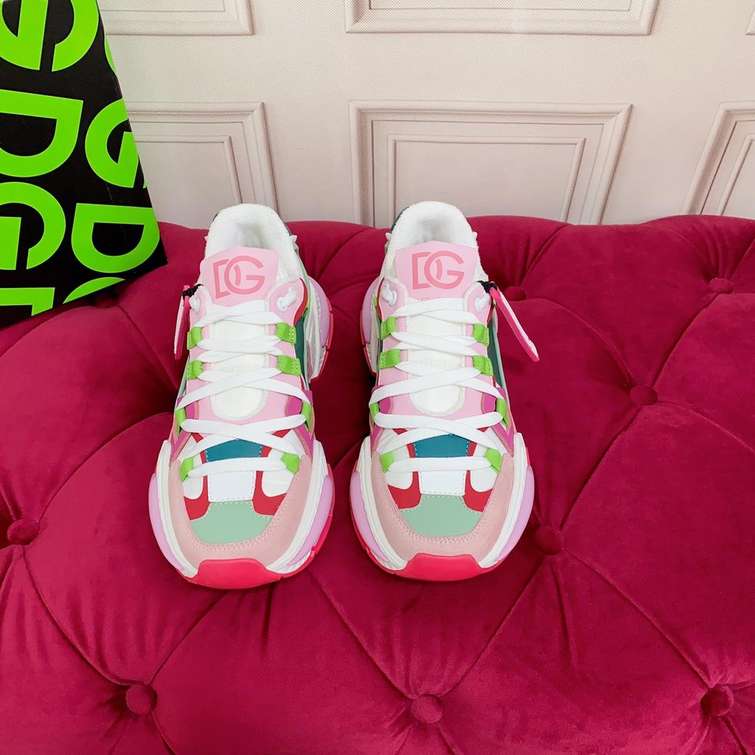Dolce & Gabbana Mixed-Material Airmaster Sneakers - PerfectKickZ