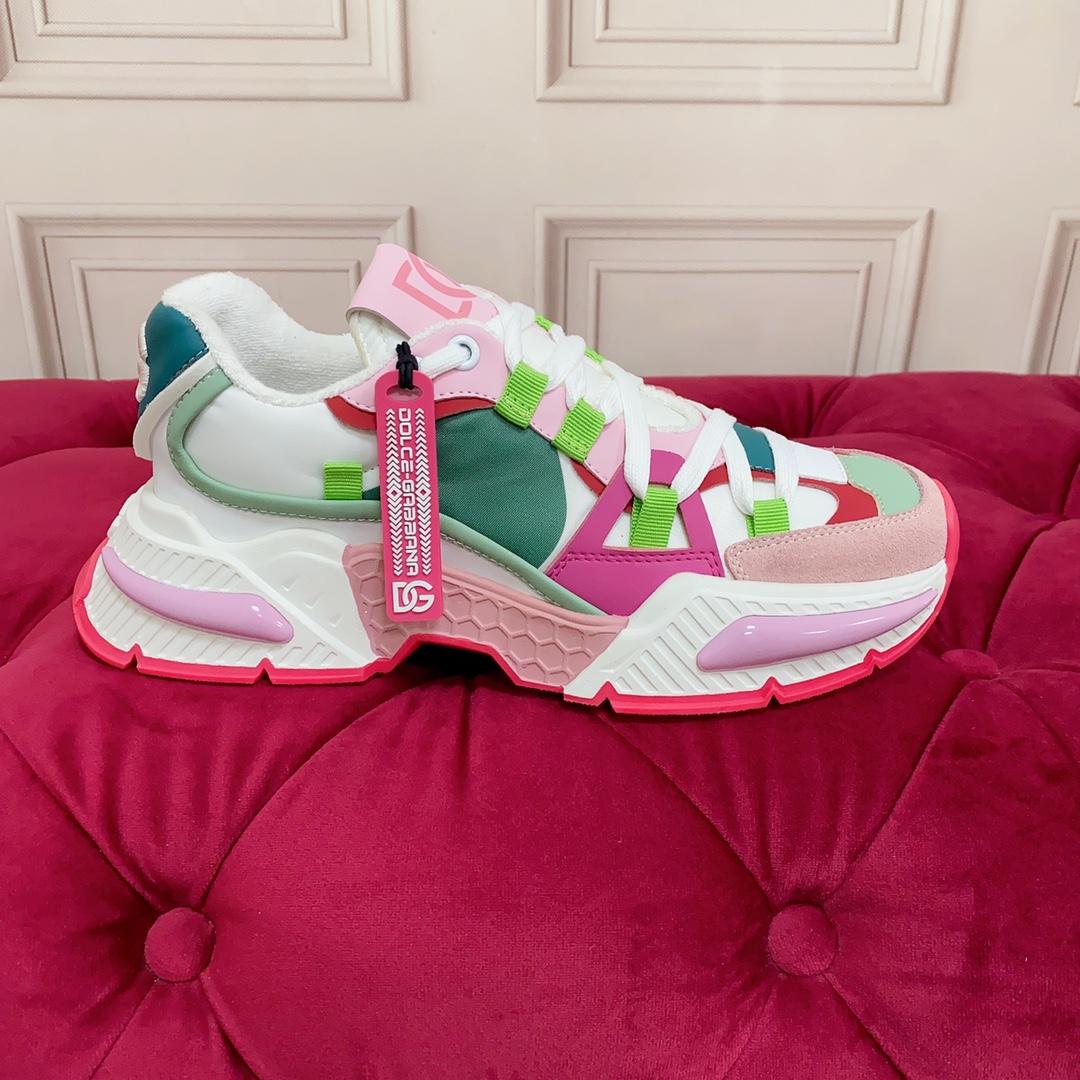 Dolce & Gabbana Mixed-Material Airmaster Sneakers - PerfectKickZ