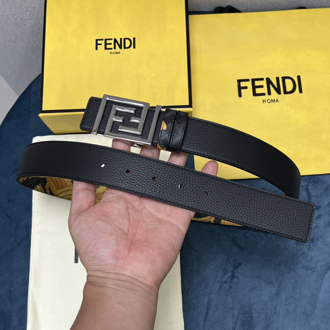 Fendi x Versace Fendace Reversible Belt - PerfectKickZ