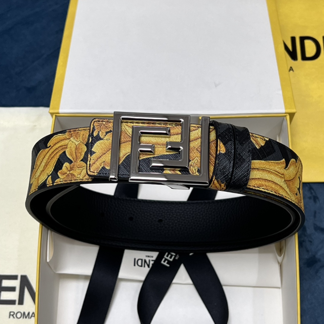 Fendi x Versace Fendace Reversible Belt - PerfectKickZ