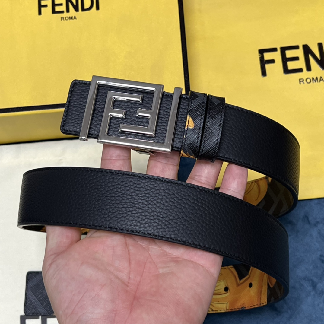 Fendi x Versace Fendace Reversible Belt - PerfectKickZ