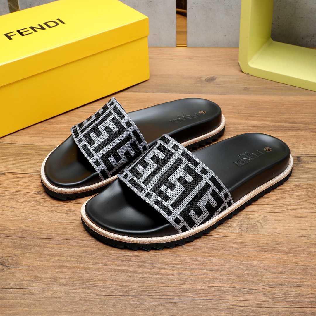 Fendi FF Logo Slides - PerfectKickZ