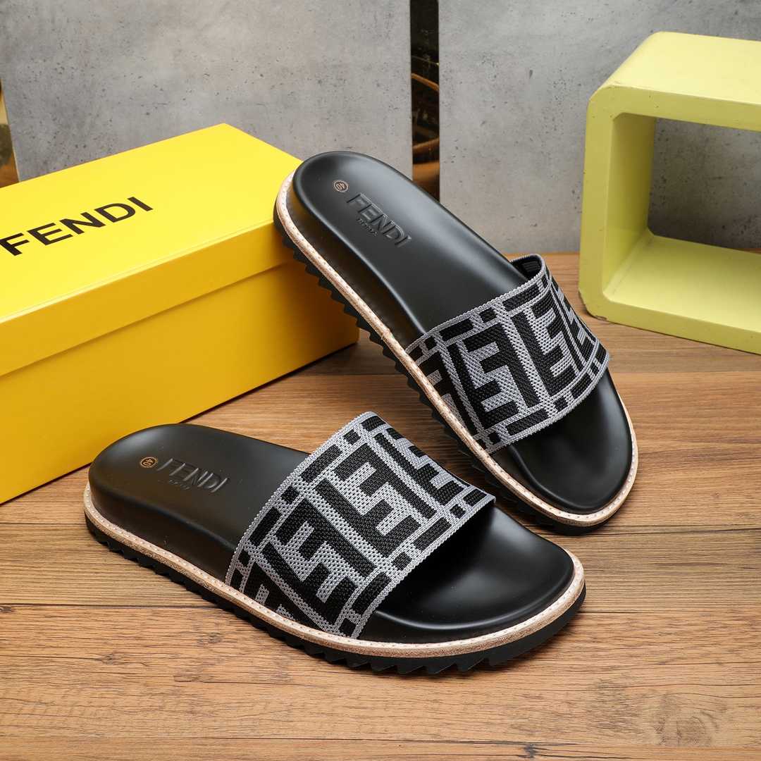 Fendi FF Logo Slides - PerfectKickZ