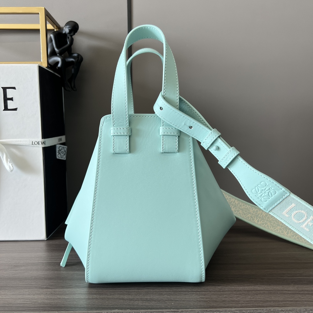Loewe Compact Hammock In Satin Calfskin - PerfectKickZ