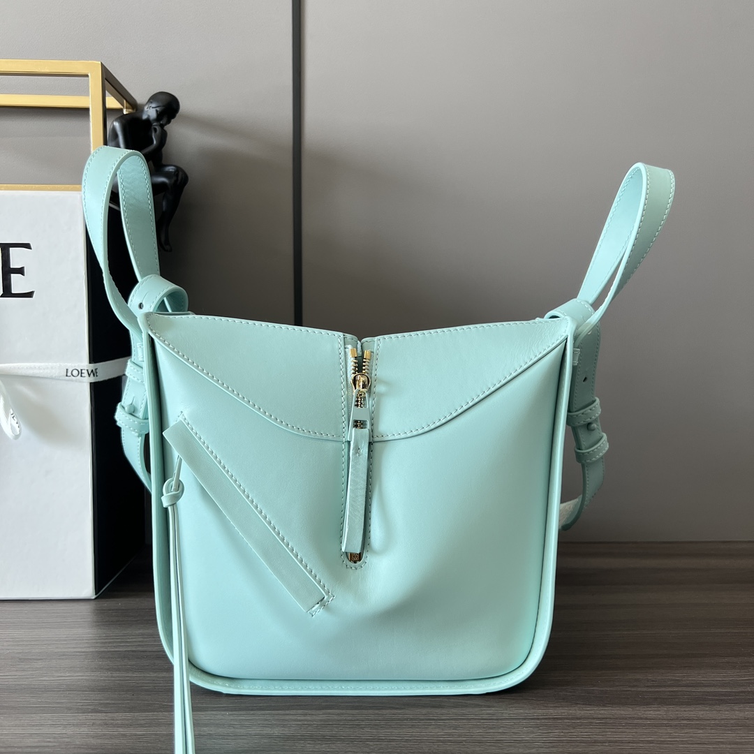 Loewe Compact Hammock In Satin Calfskin - PerfectKickZ