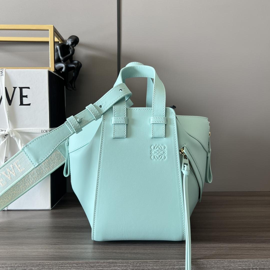 Loewe Compact Hammock In Satin Calfskin - PerfectKickZ