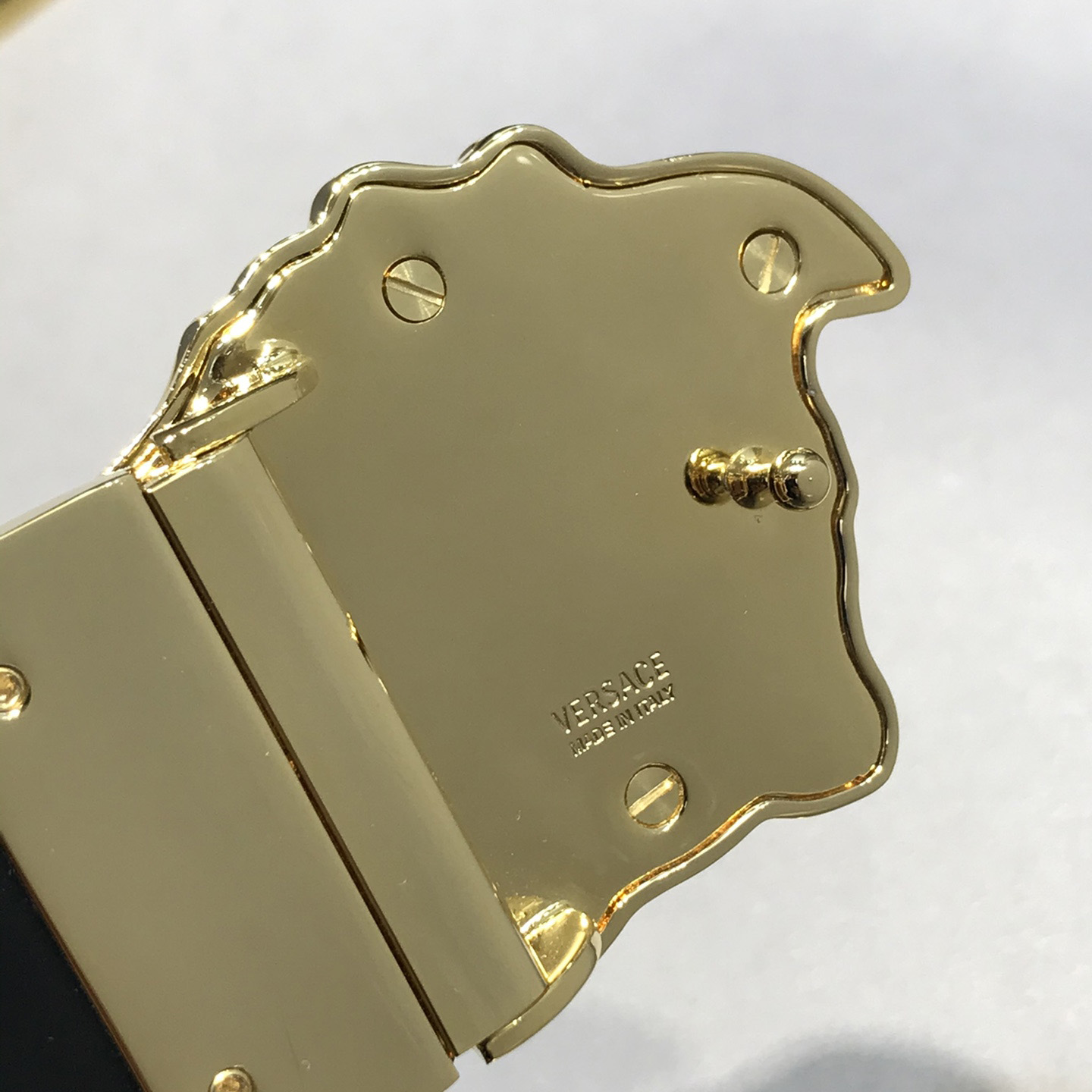 Versace La Medusa Silver Baroque Reversible Belt - PerfectKickZ