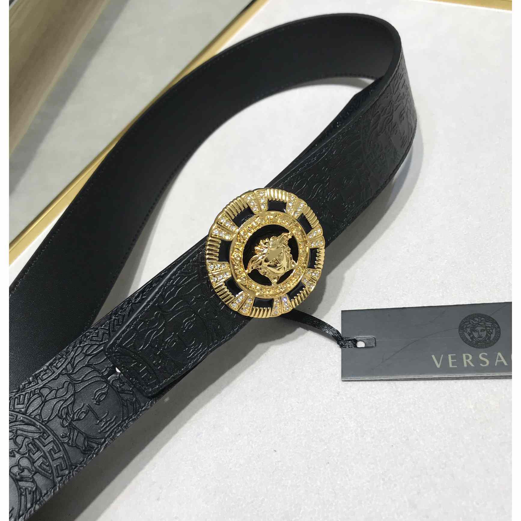 Versace Medusa Leathre Belt    39mm - PerfectKickZ