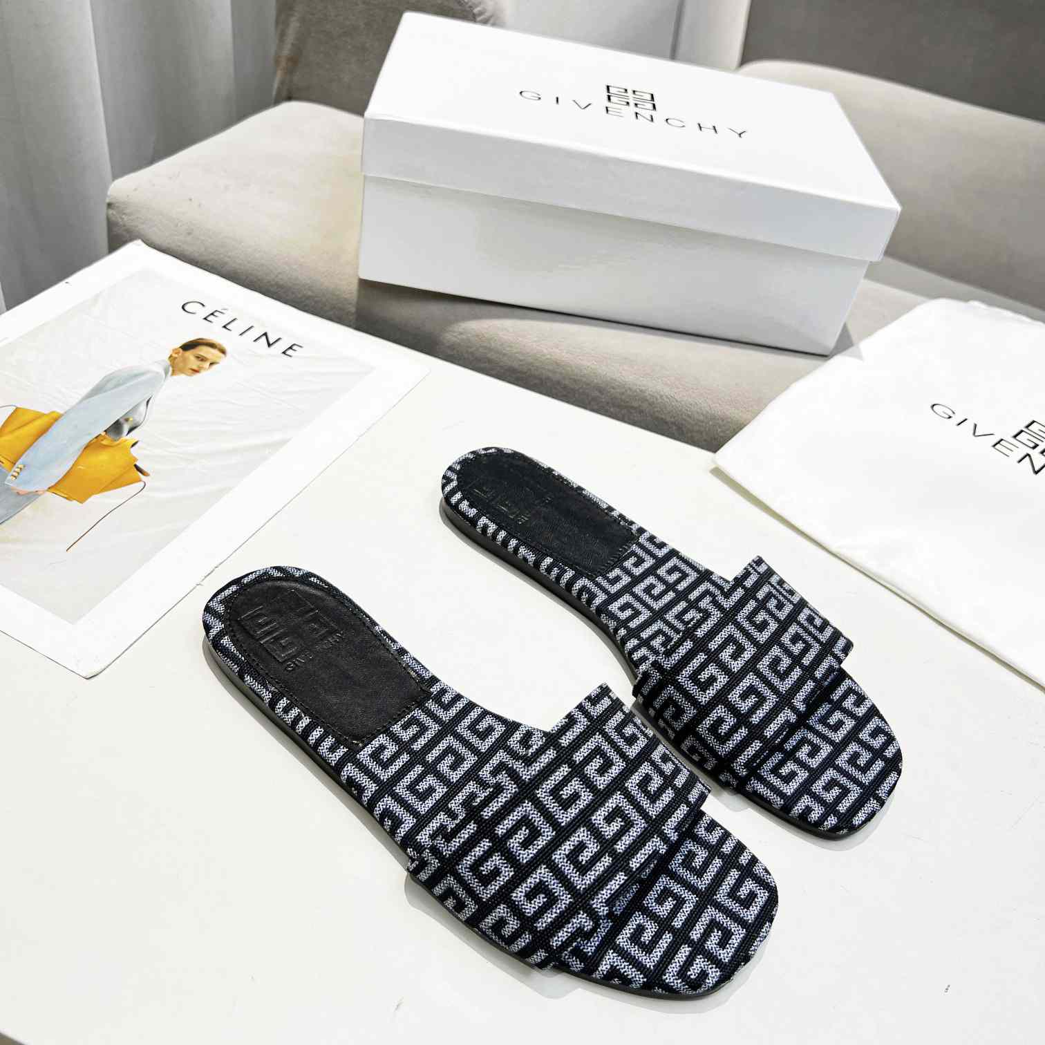 Givenchy 4G Flat Mule Sandals - PerfectKickZ