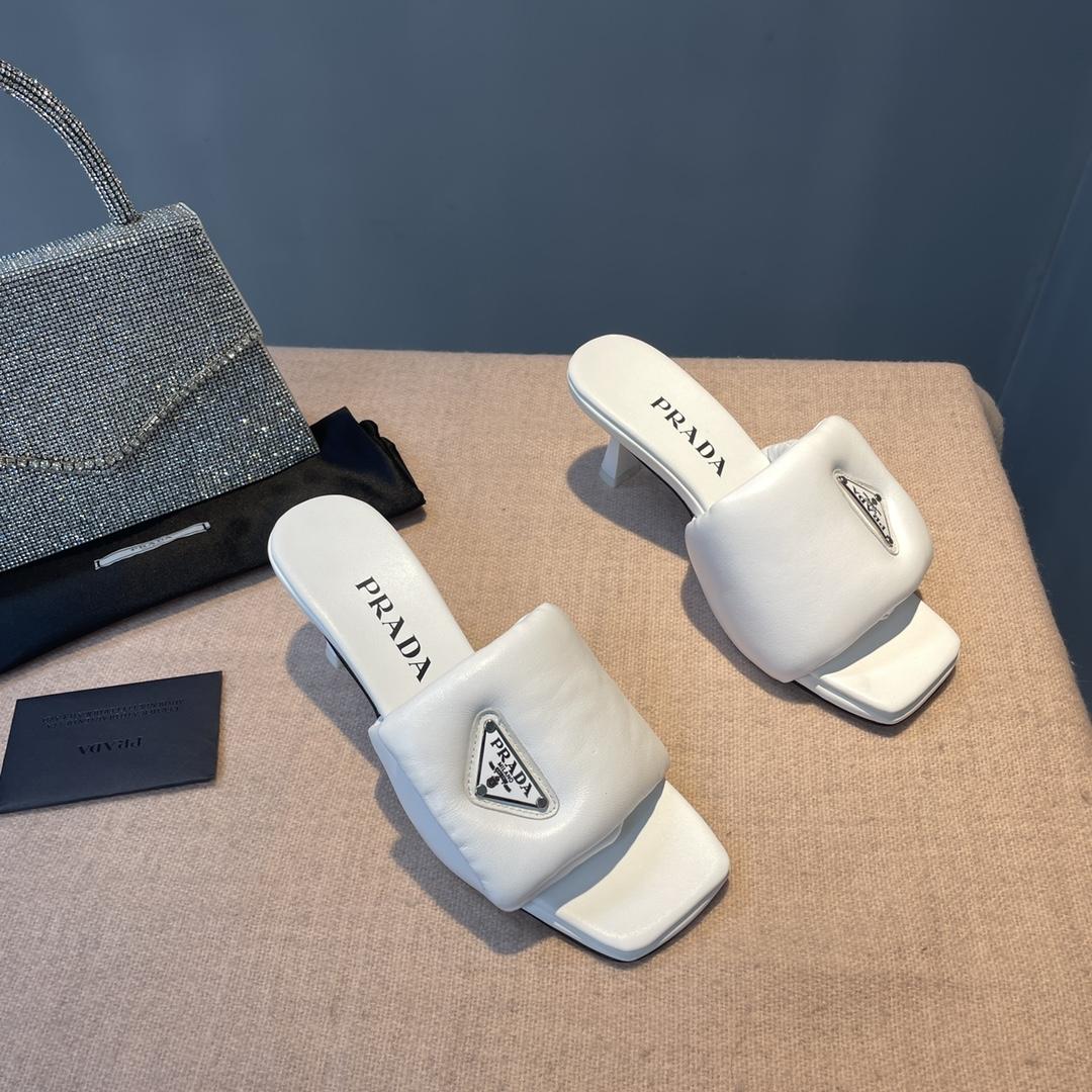 Prada Soft Padded Nappa Sandals - PerfectKickZ