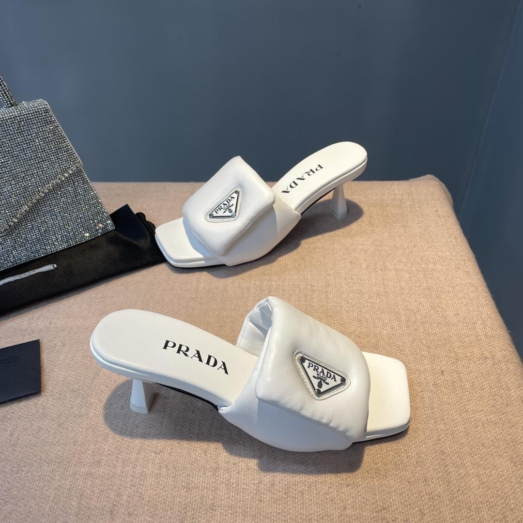 Prada Soft Padded Nappa Sandals - PerfectKickZ