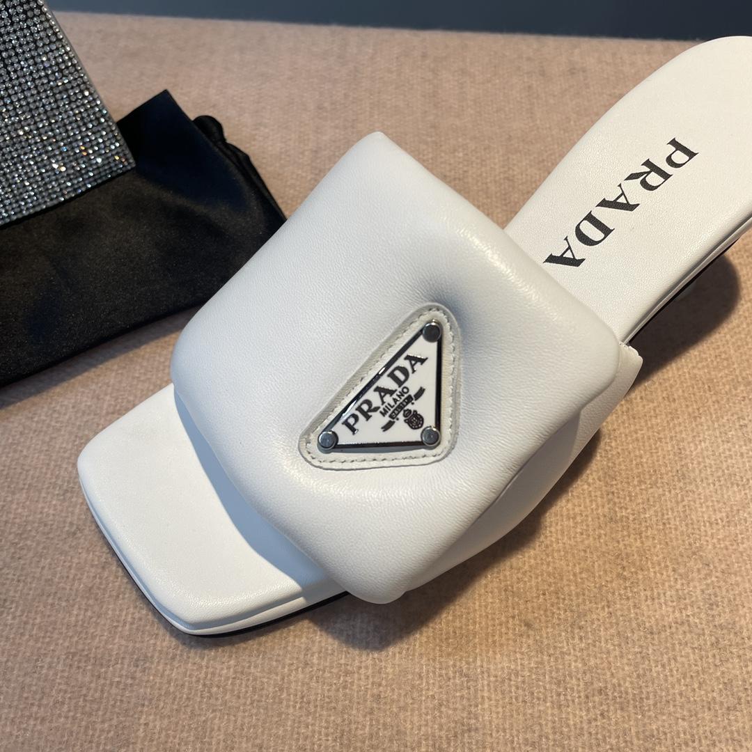 Prada Soft Padded Nappa Sandals - PerfectKickZ