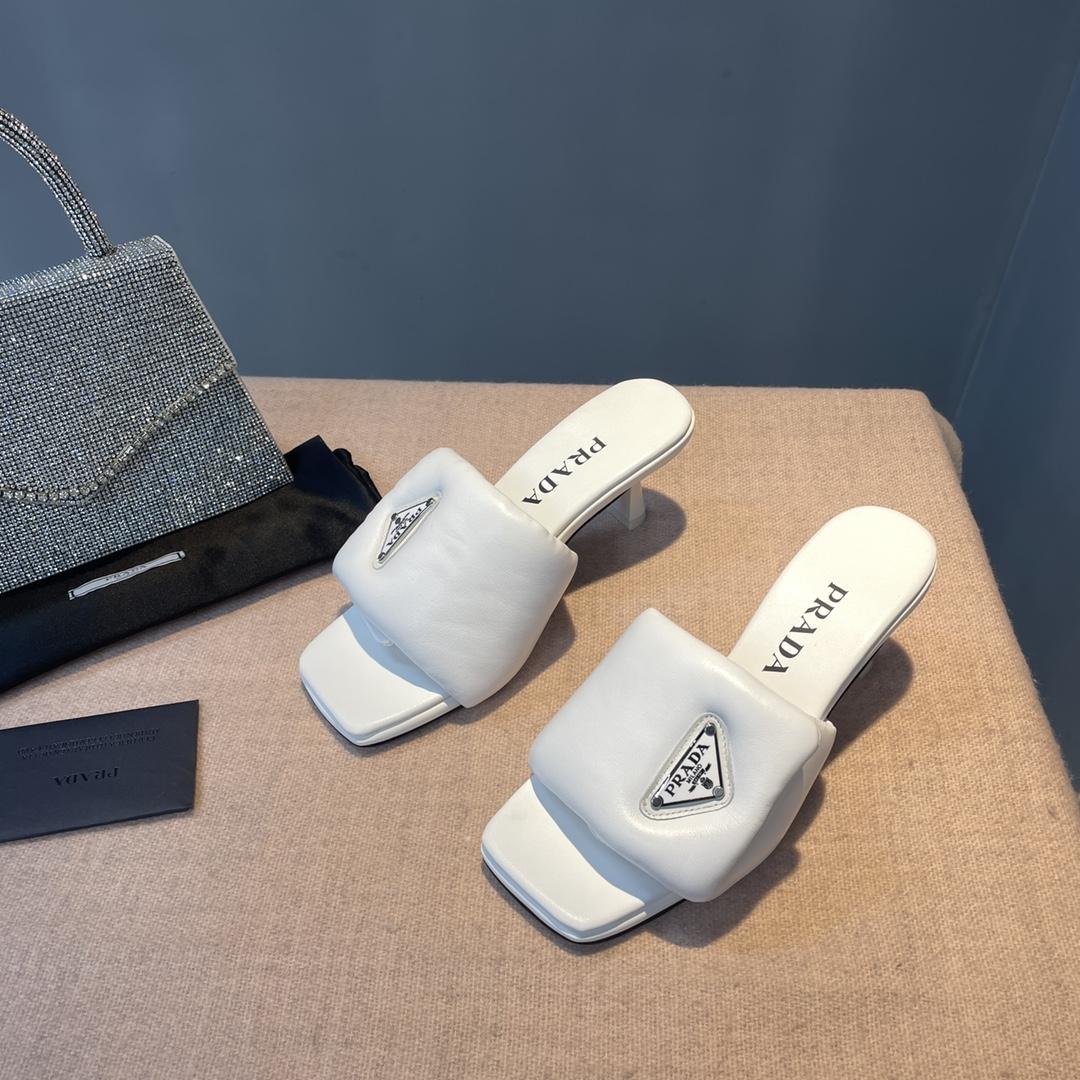 Prada Soft Padded Nappa Sandals - PerfectKickZ
