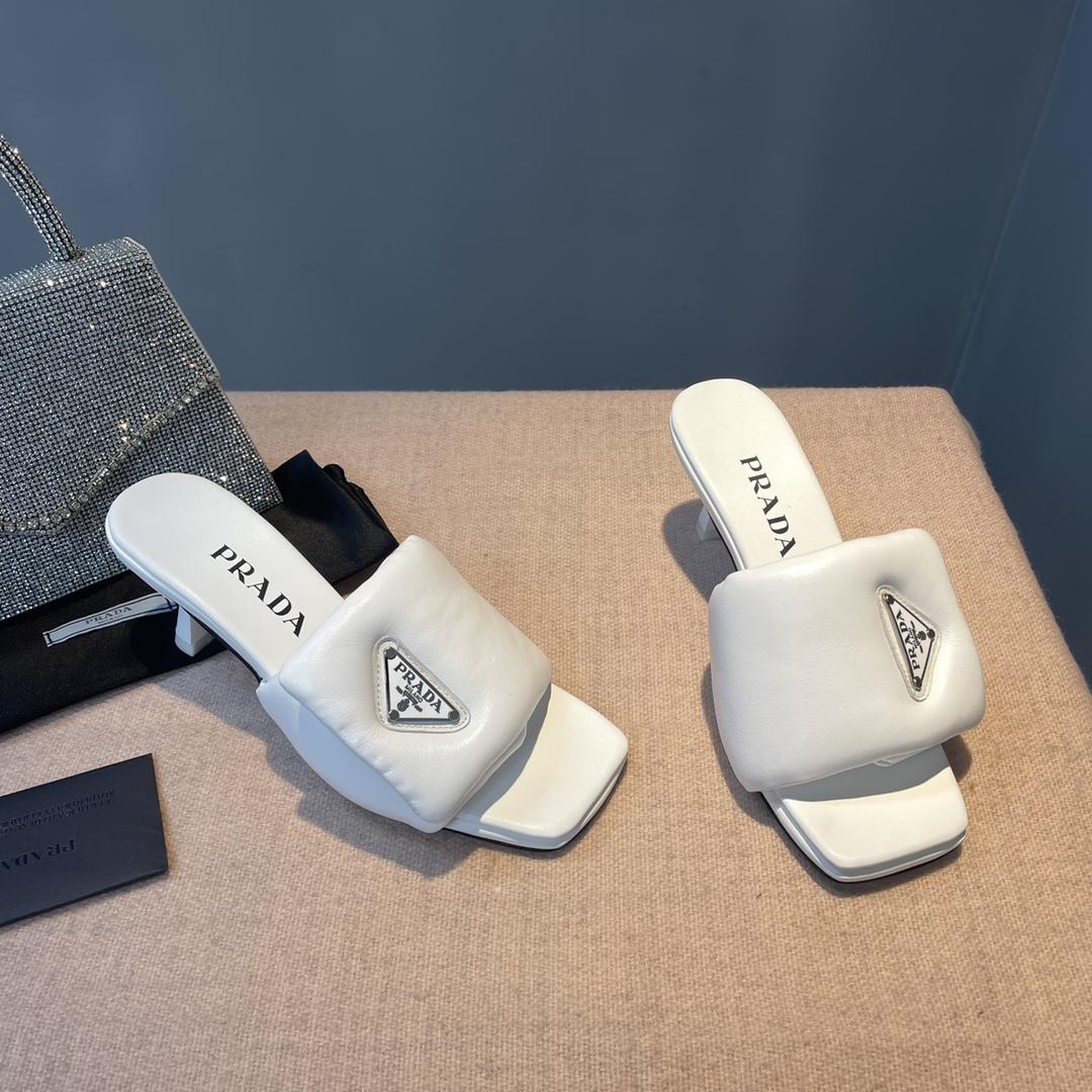 Prada Soft Padded Nappa Sandals - PerfectKickZ