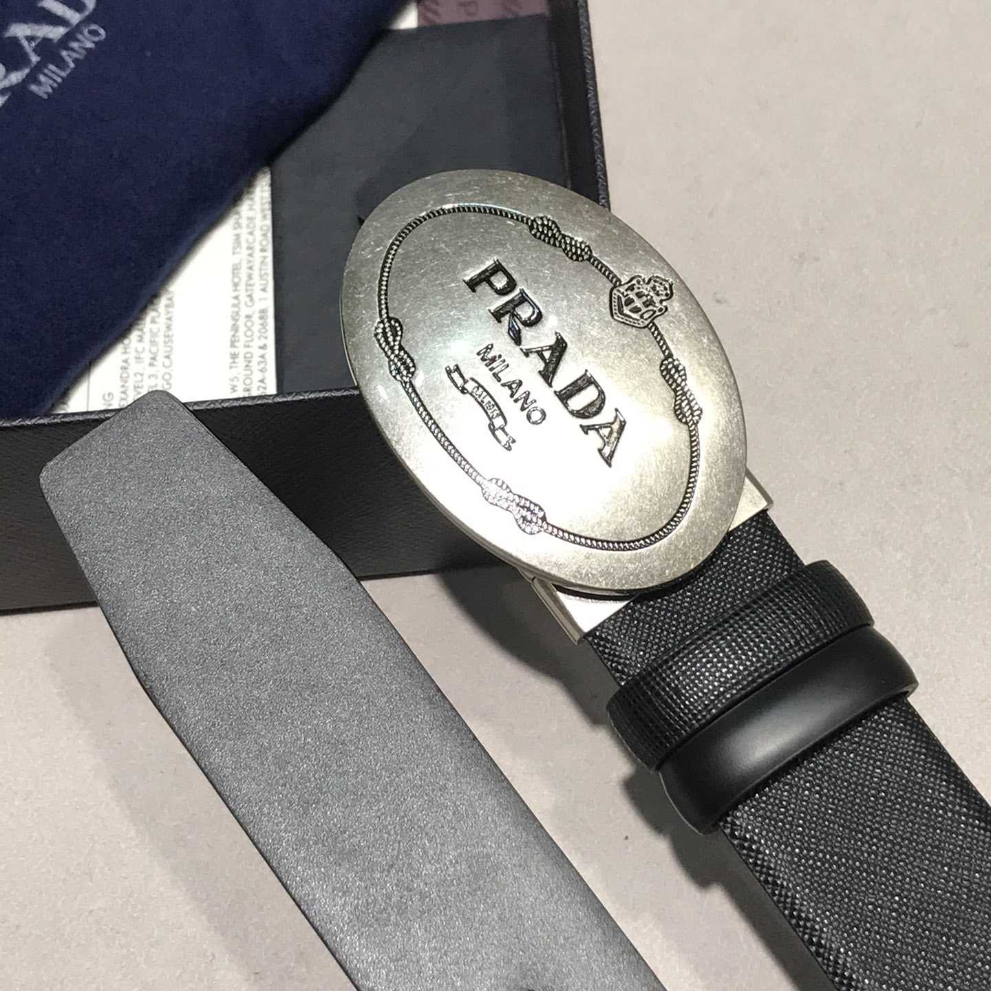 Prada Leather Belt - PerfectKickZ