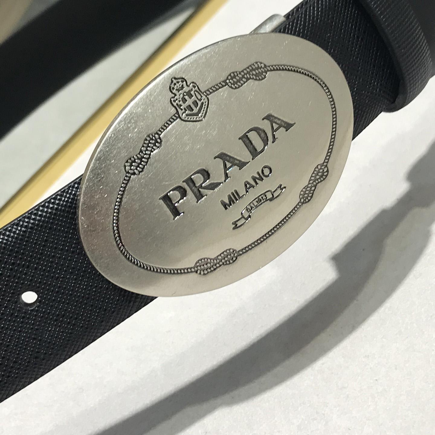 Prada Leather Belt - PerfectKickZ