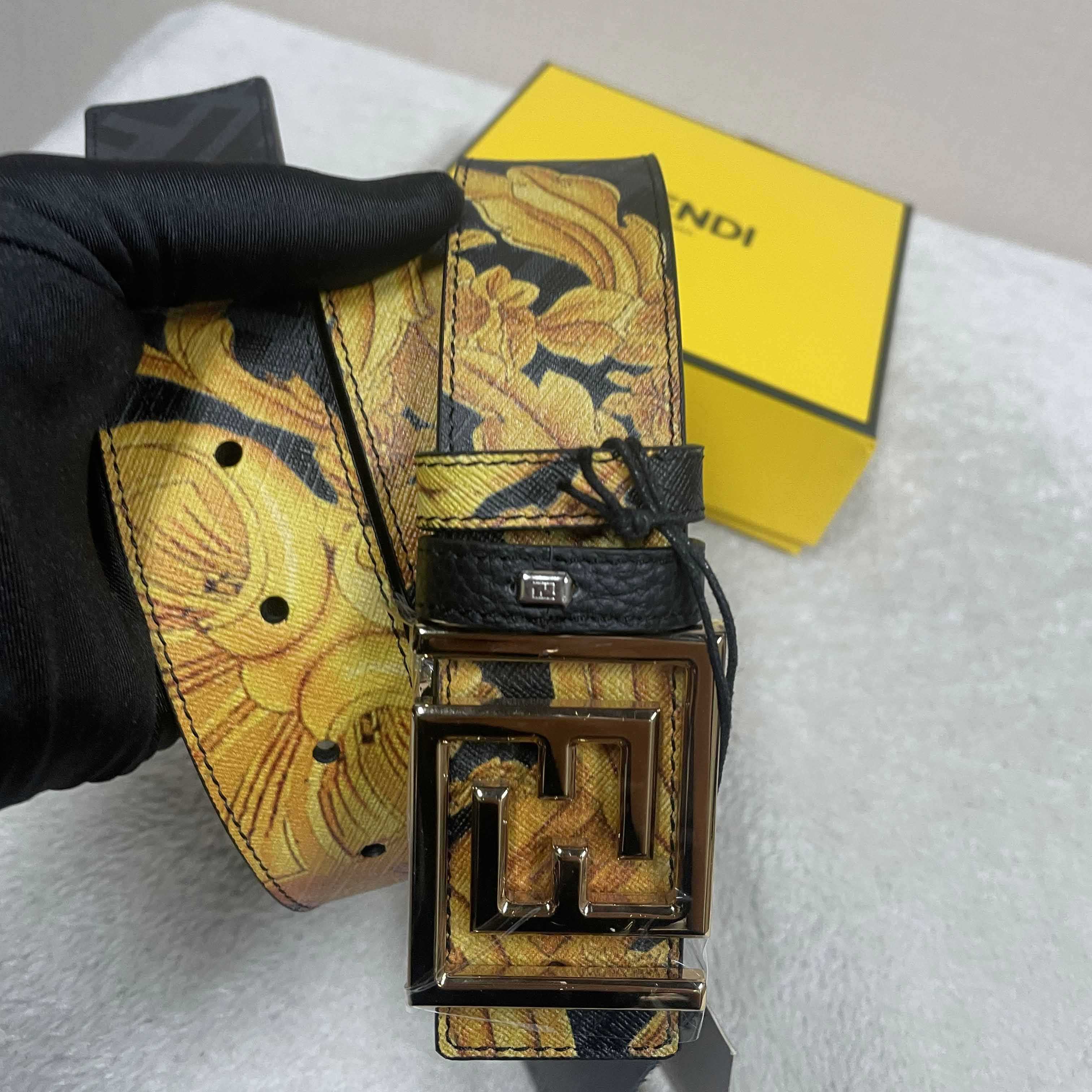 Fendi x Versace Fendace Reversible Belt - PerfectKickZ