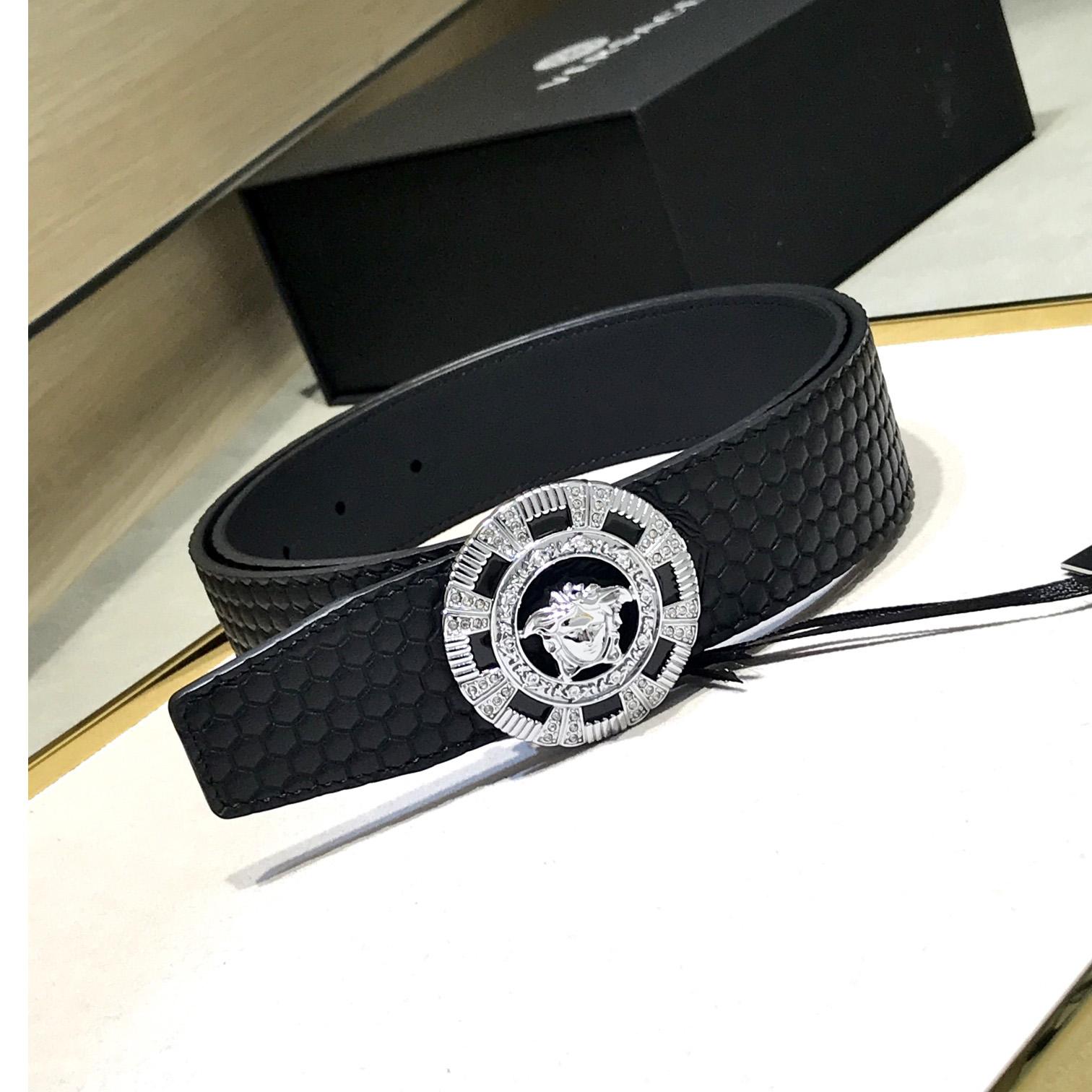 Versace Medusa Leathre Belt    39mm - PerfectKickZ