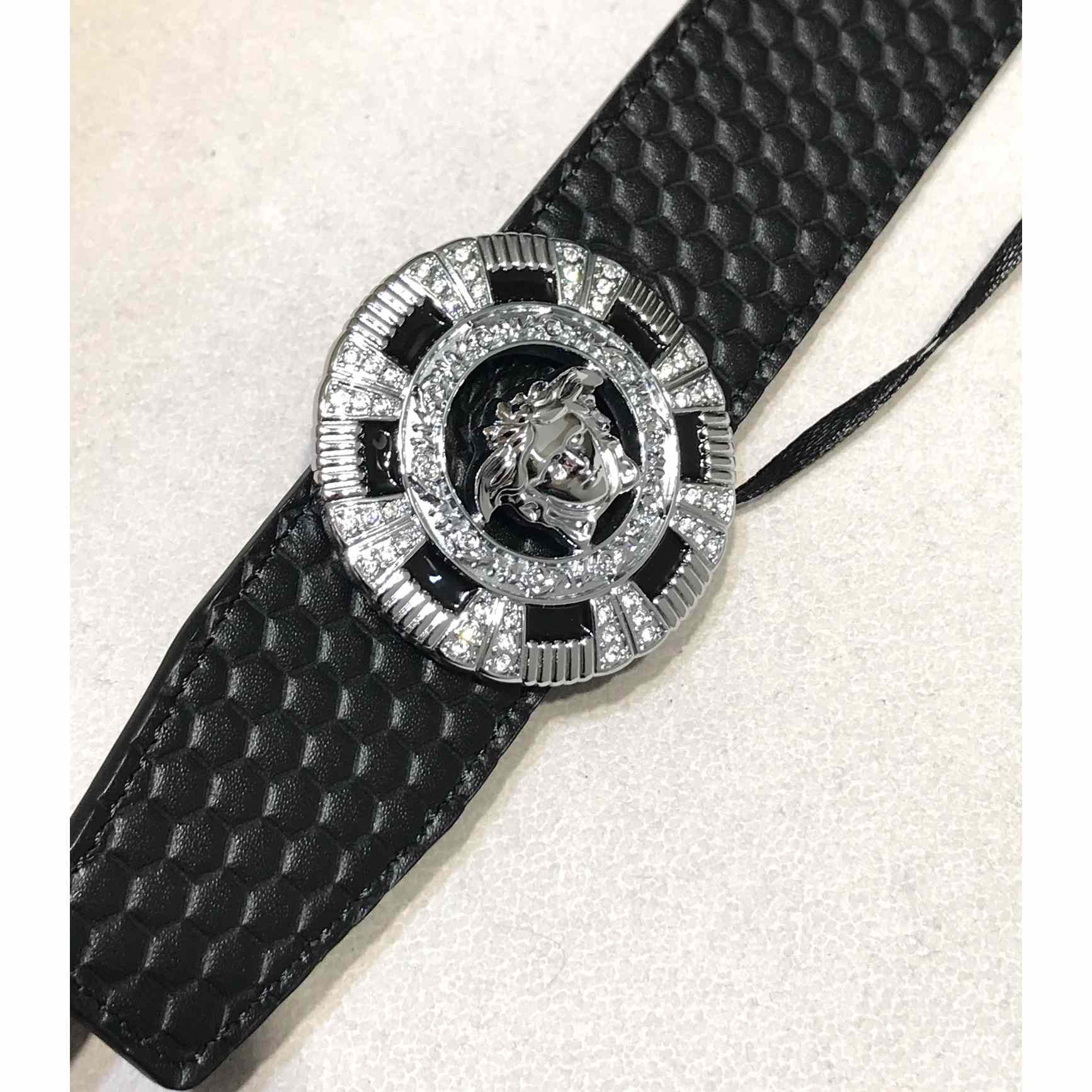 Versace Medusa Leathre Belt    39mm - PerfectKickZ