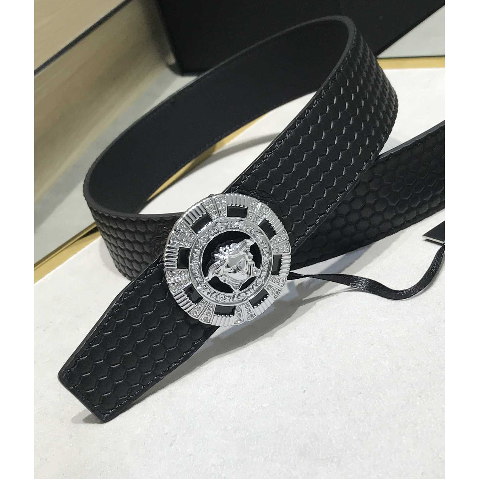 Versace Medusa Leathre Belt    39mm - PerfectKickZ
