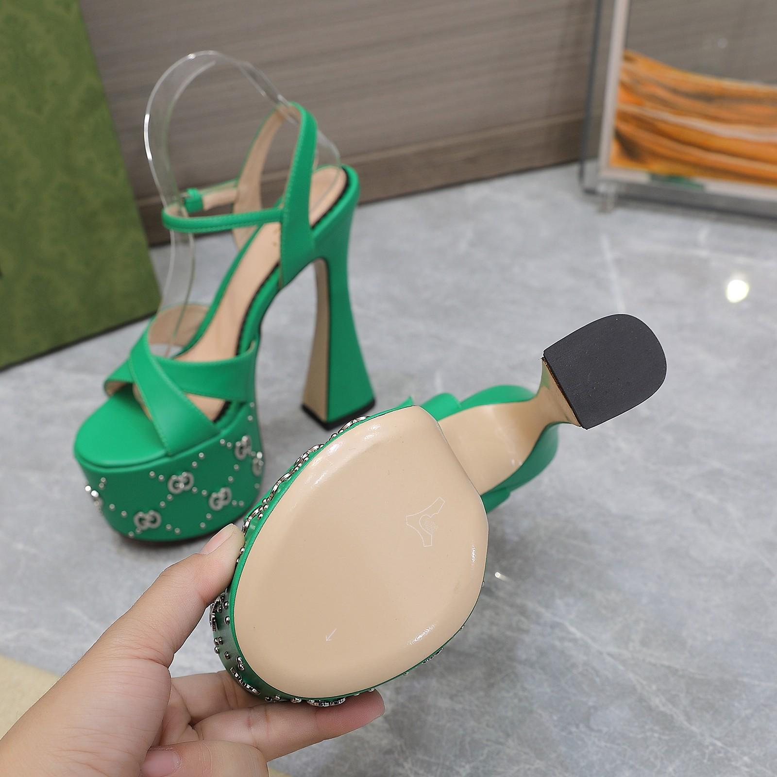Gucci Women's Interlocking G Studs Sandal - PerfectKickZ