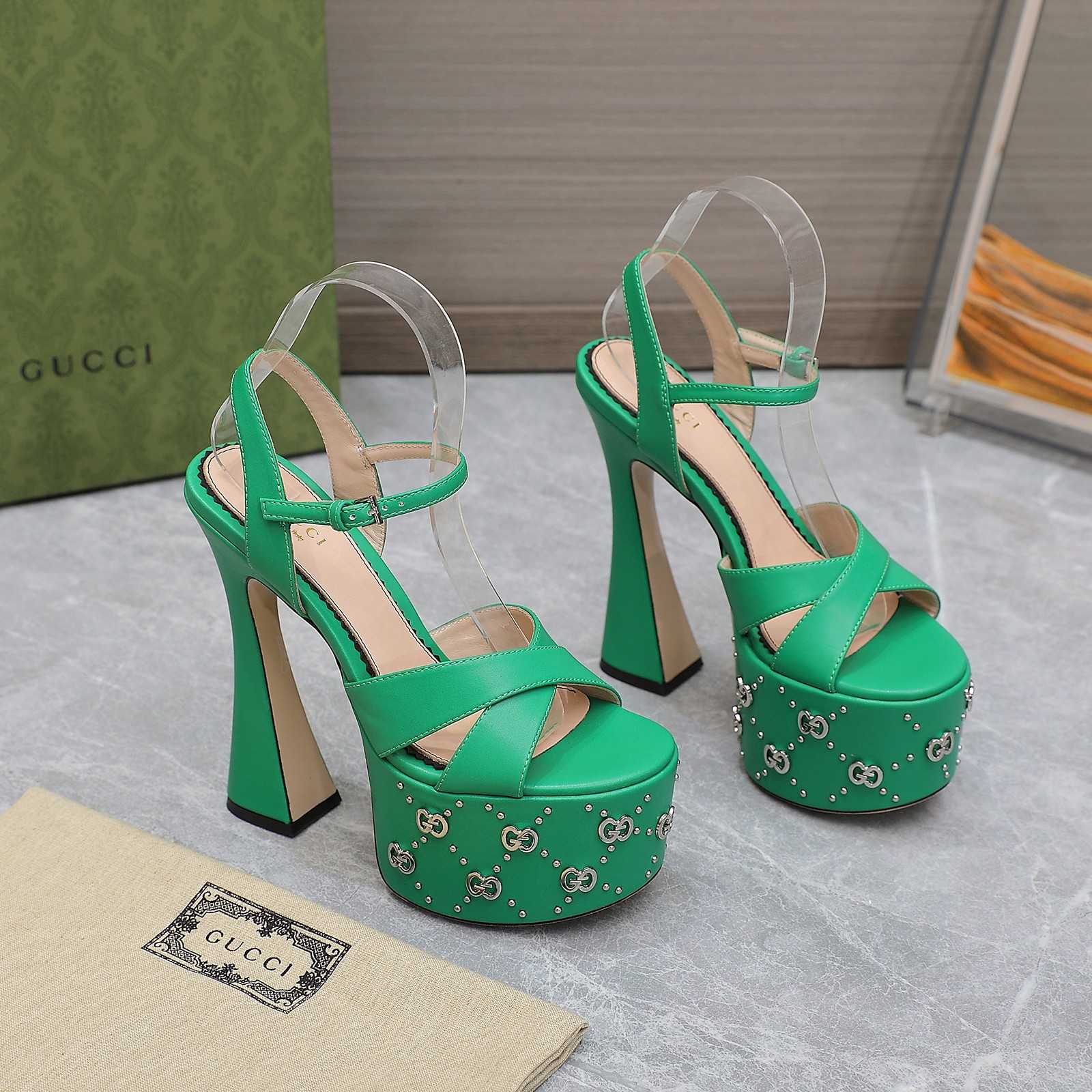 Gucci Women's Interlocking G Studs Sandal - PerfectKickZ