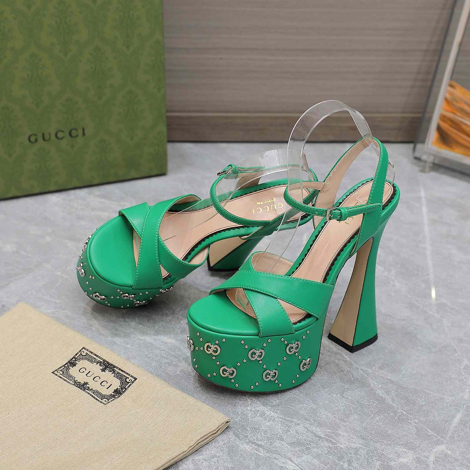 Gucci Women's Interlocking G Studs Sandal - PerfectKickZ