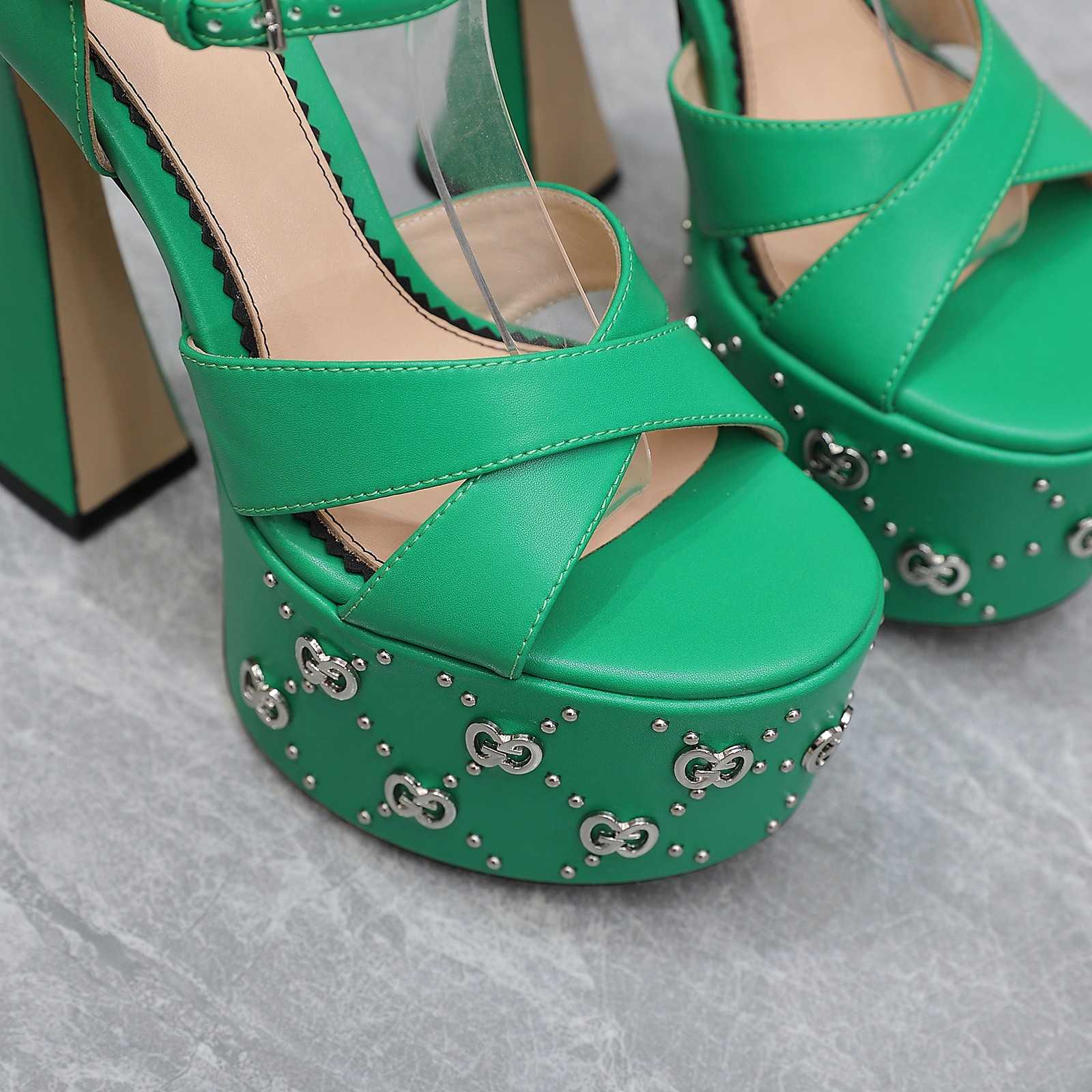 Gucci Women's Interlocking G Studs Sandal - PerfectKickZ
