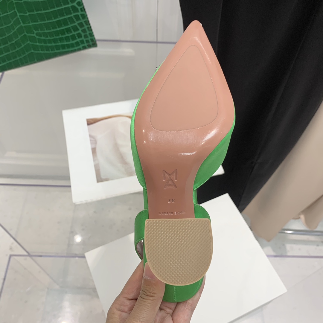 Amina Muaddi Leathre Heels - PerfectKickZ