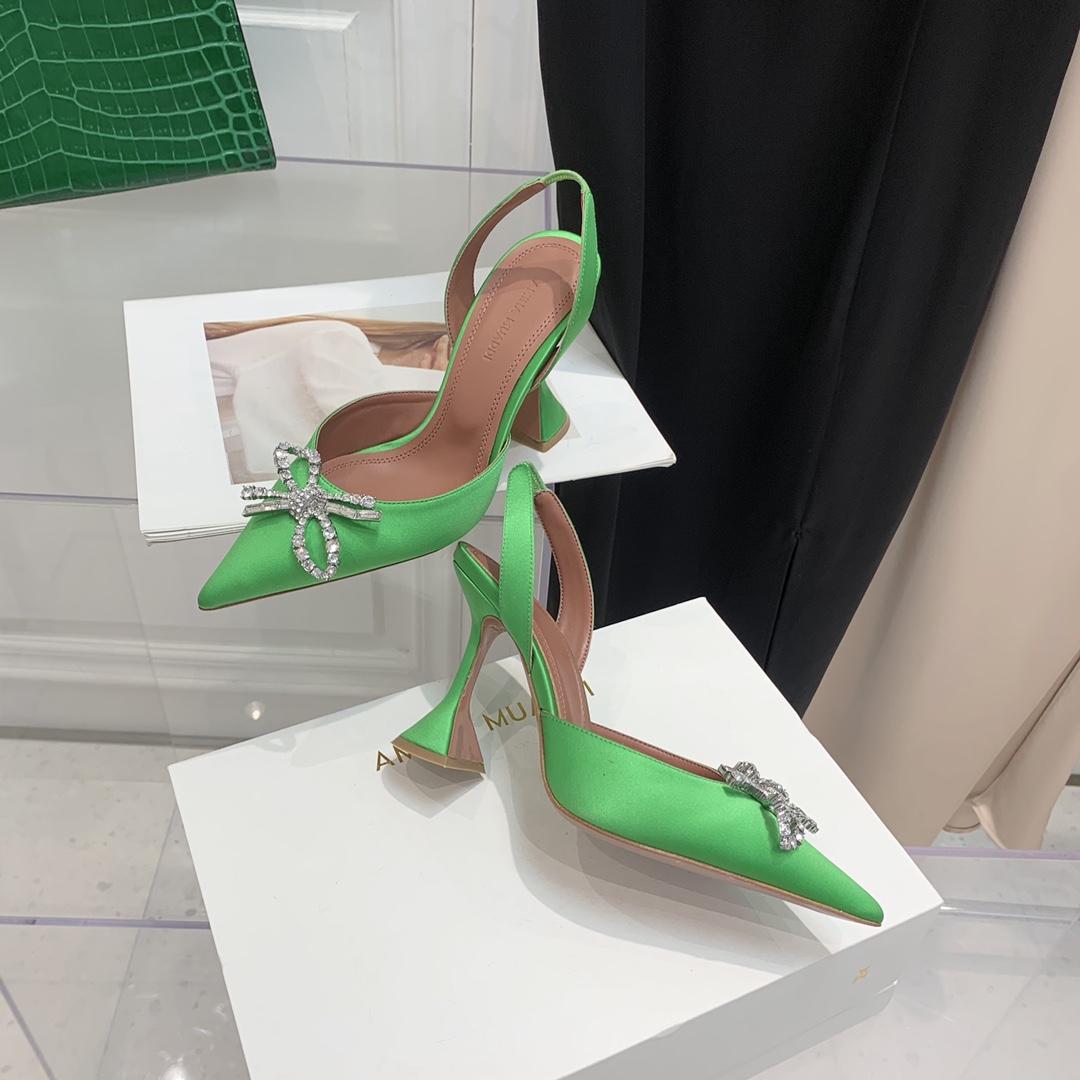 Amina Muaddi Leathre Heels - PerfectKickZ