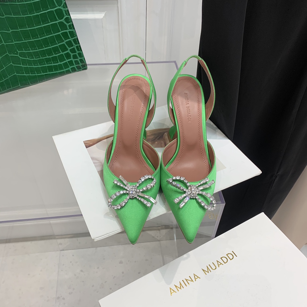 Amina Muaddi Leathre Heels - PerfectKickZ