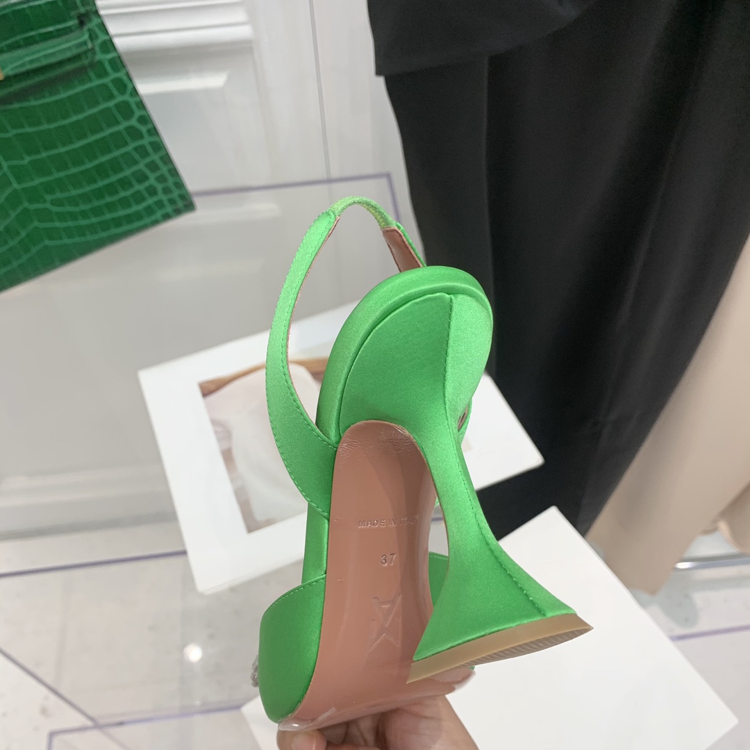 Amina Muaddi Leathre Heels - PerfectKickZ