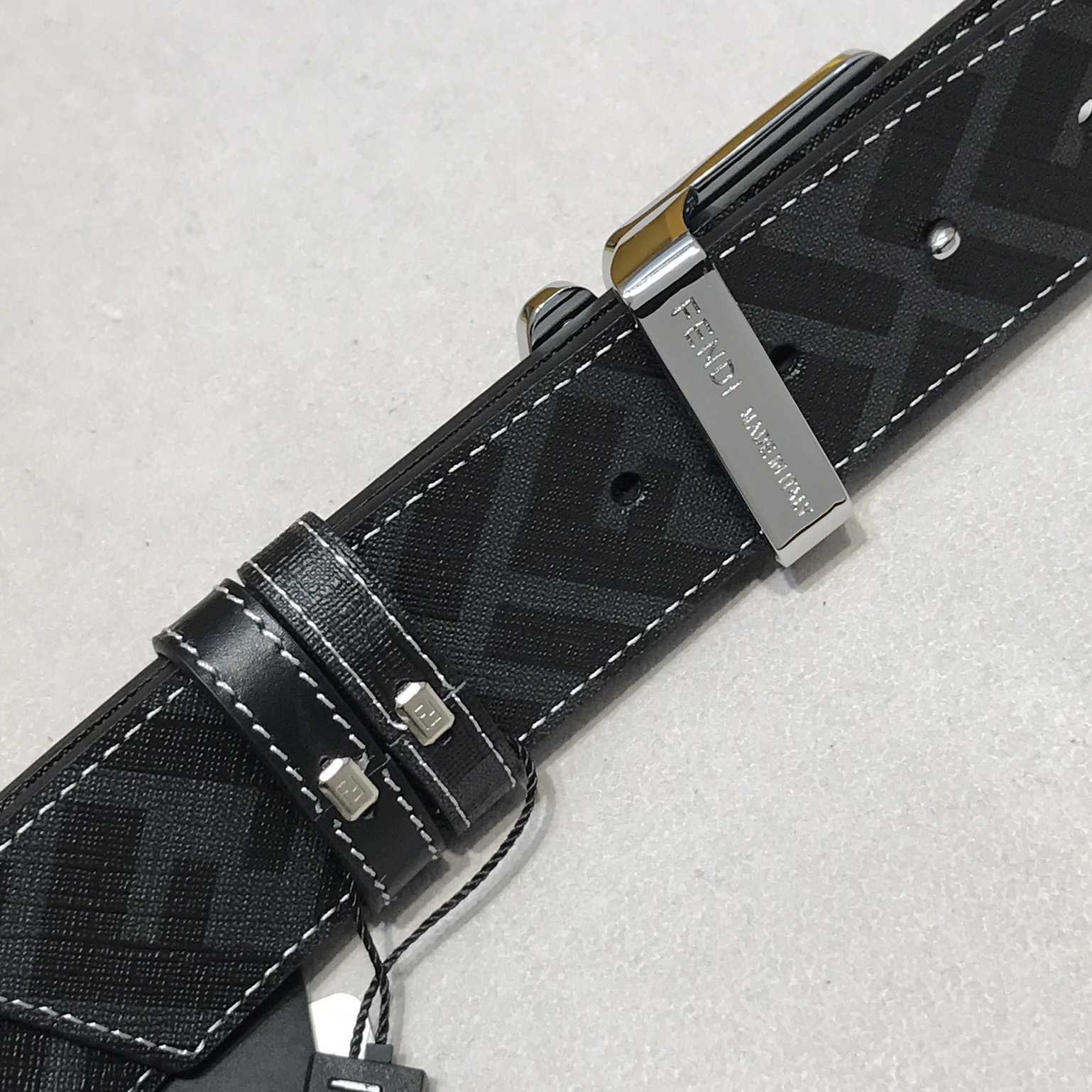 Fendi Black Leather Belt - PerfectKickZ