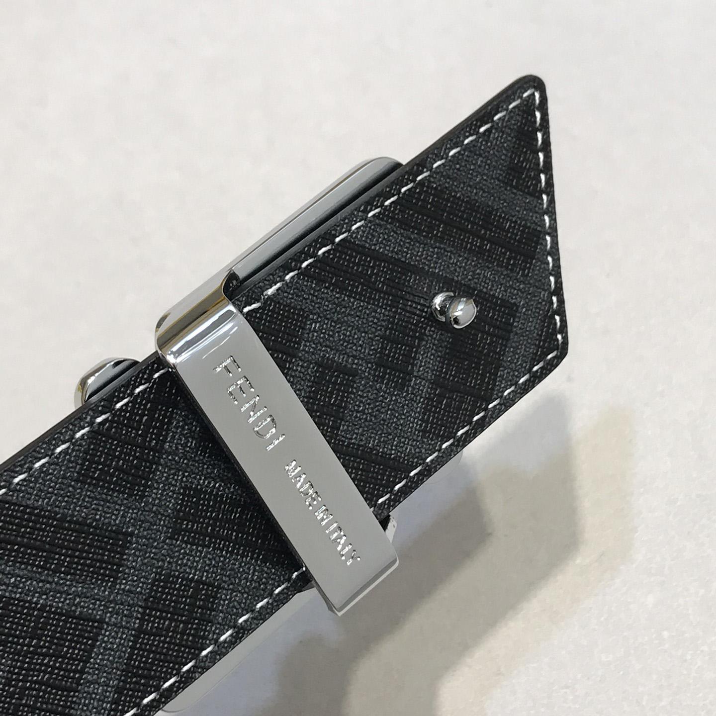 Fendi Black Leather Belt - PerfectKickZ