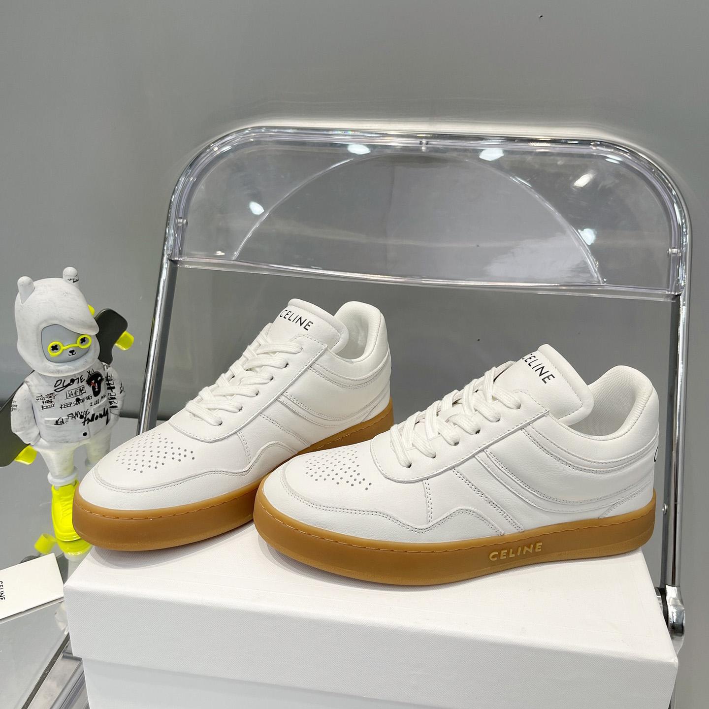 Celine Trainer Low Lace -Up Sneaker In Calfskin - PerfectKickZ
