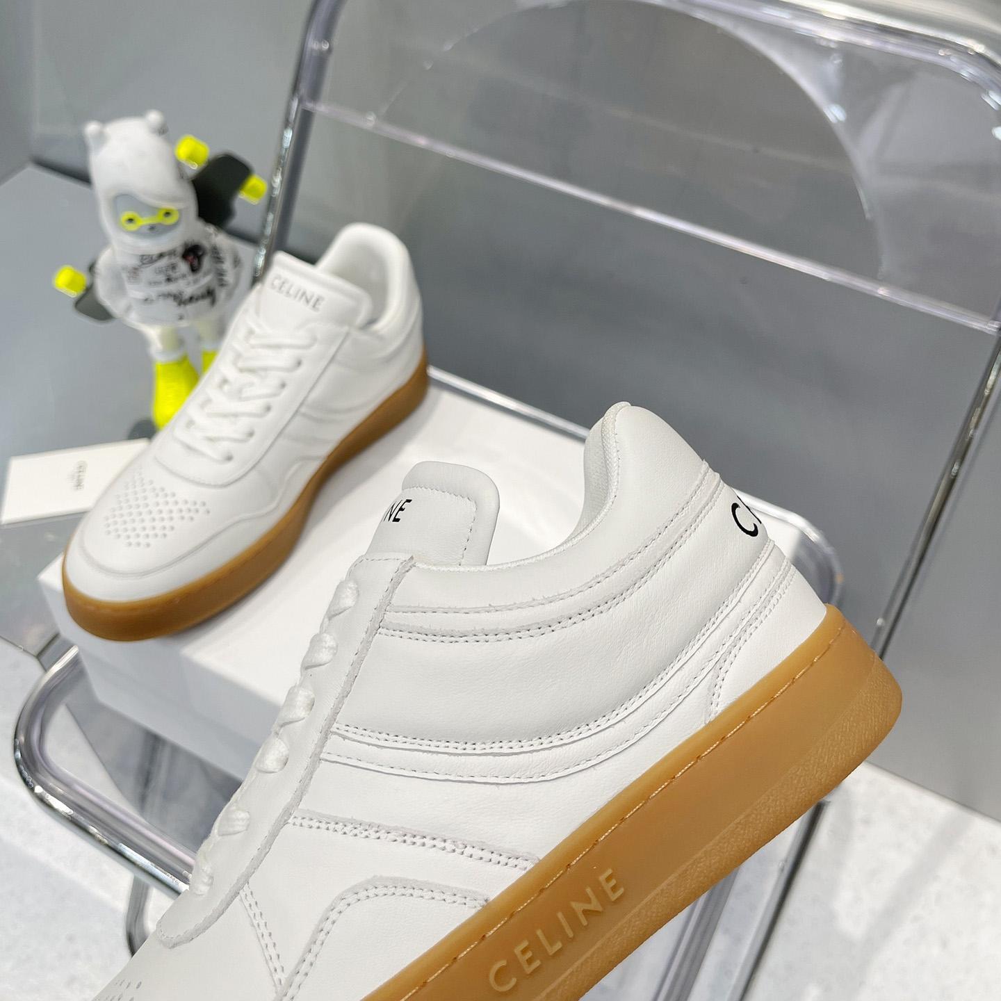 Celine Trainer Low Lace -Up Sneaker In Calfskin - PerfectKickZ