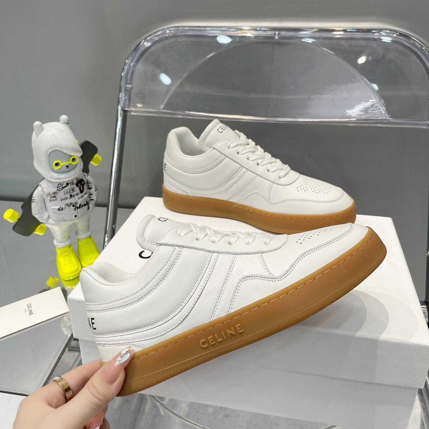 Celine Trainer Low Lace -Up Sneaker In Calfskin - PerfectKickZ
