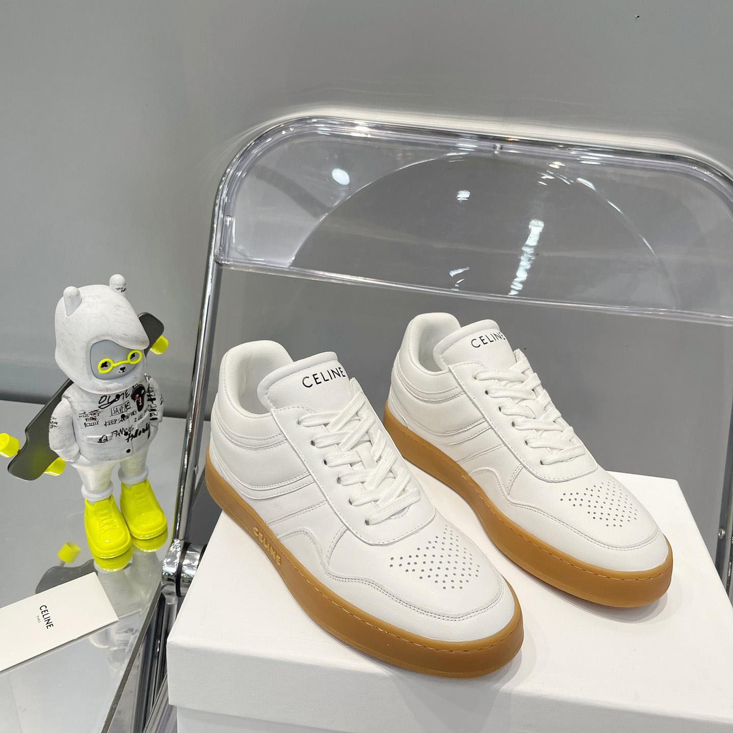Celine Trainer Low Lace -Up Sneaker In Calfskin - PerfectKickZ