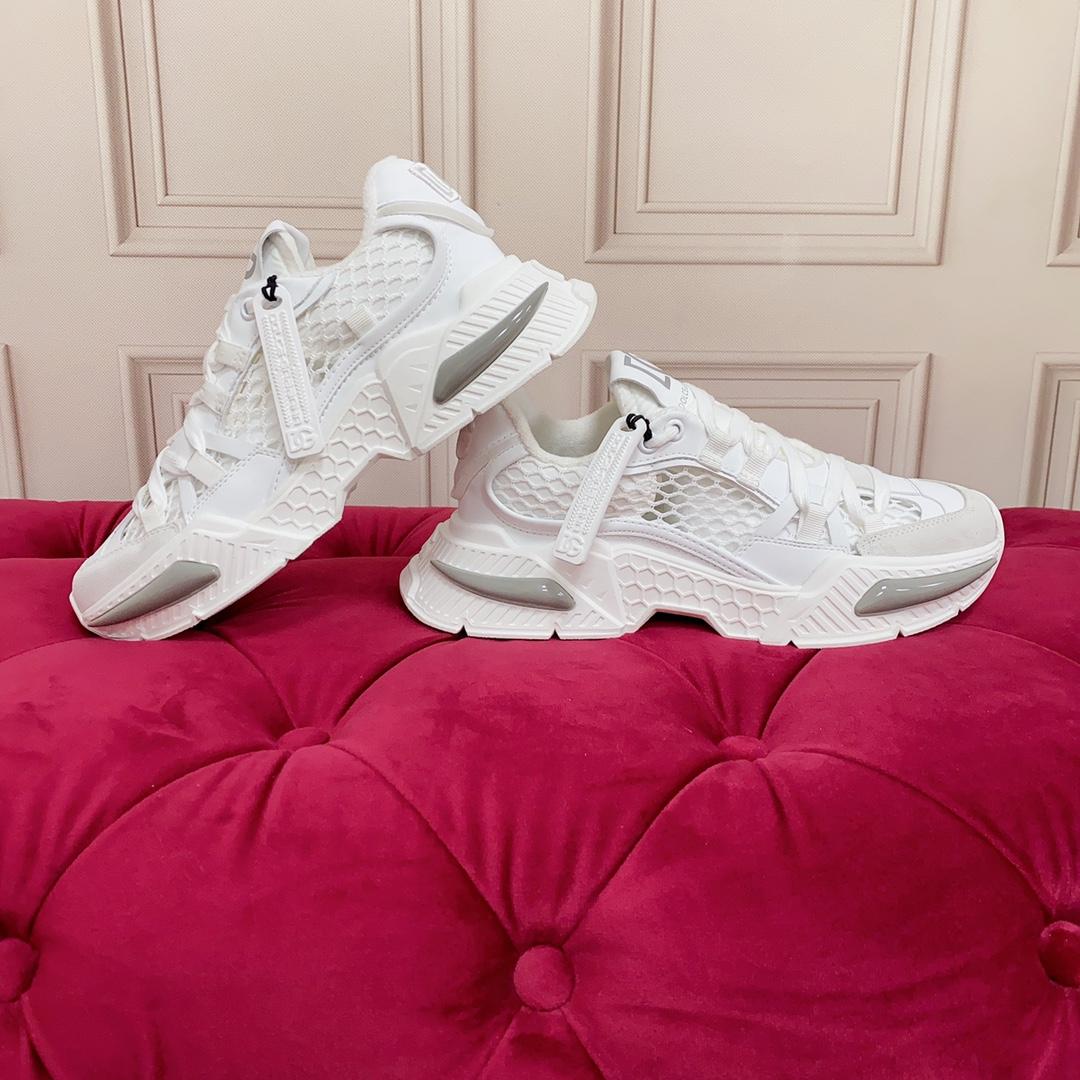 Dolce & Gabbana Mixed-Material Airmaster Sneakers - PerfectKickZ