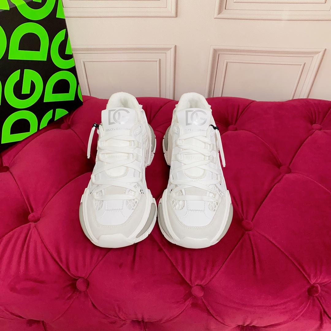 Dolce & Gabbana Mixed-Material Airmaster Sneakers - PerfectKickZ