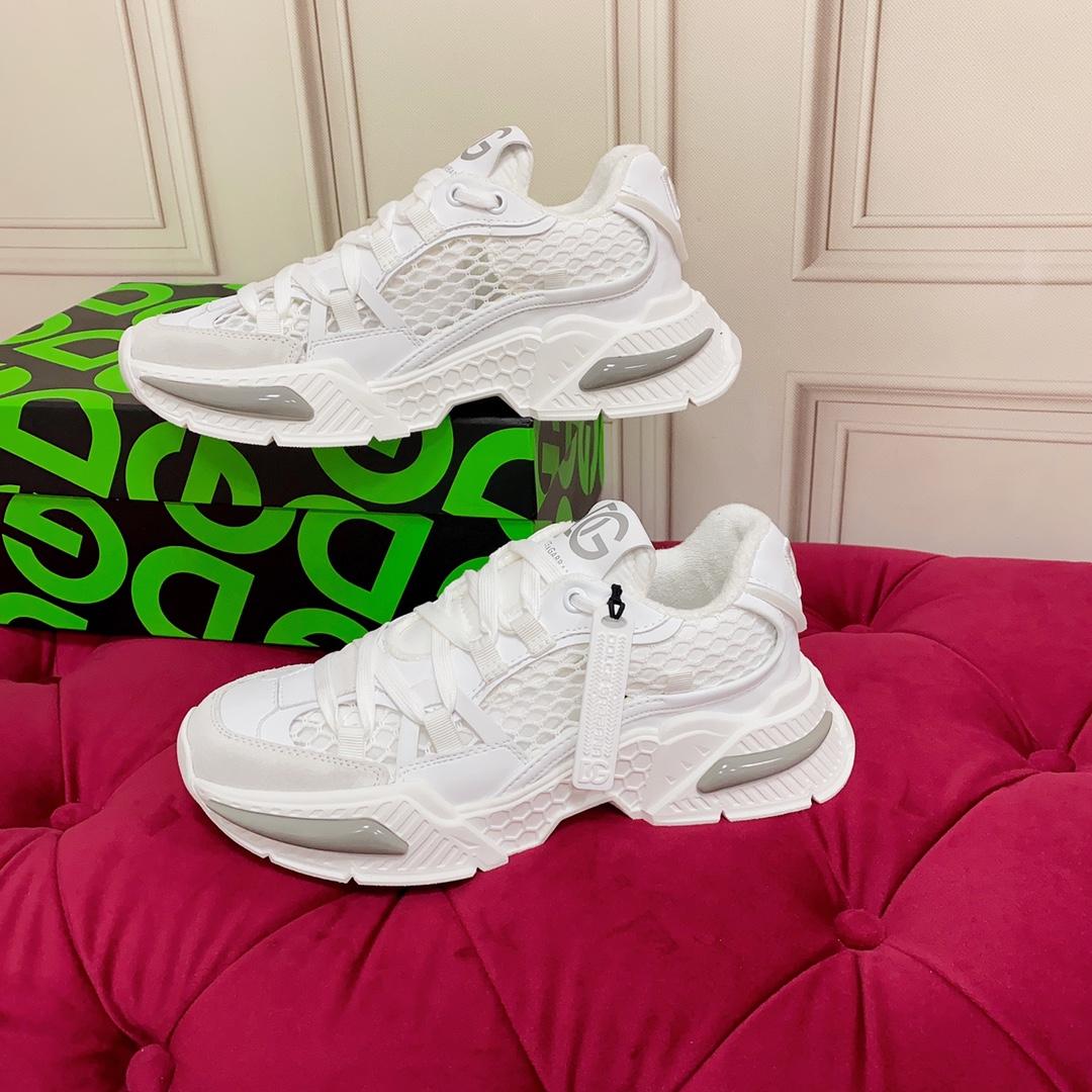 Dolce & Gabbana Mixed-Material Airmaster Sneakers - PerfectKickZ