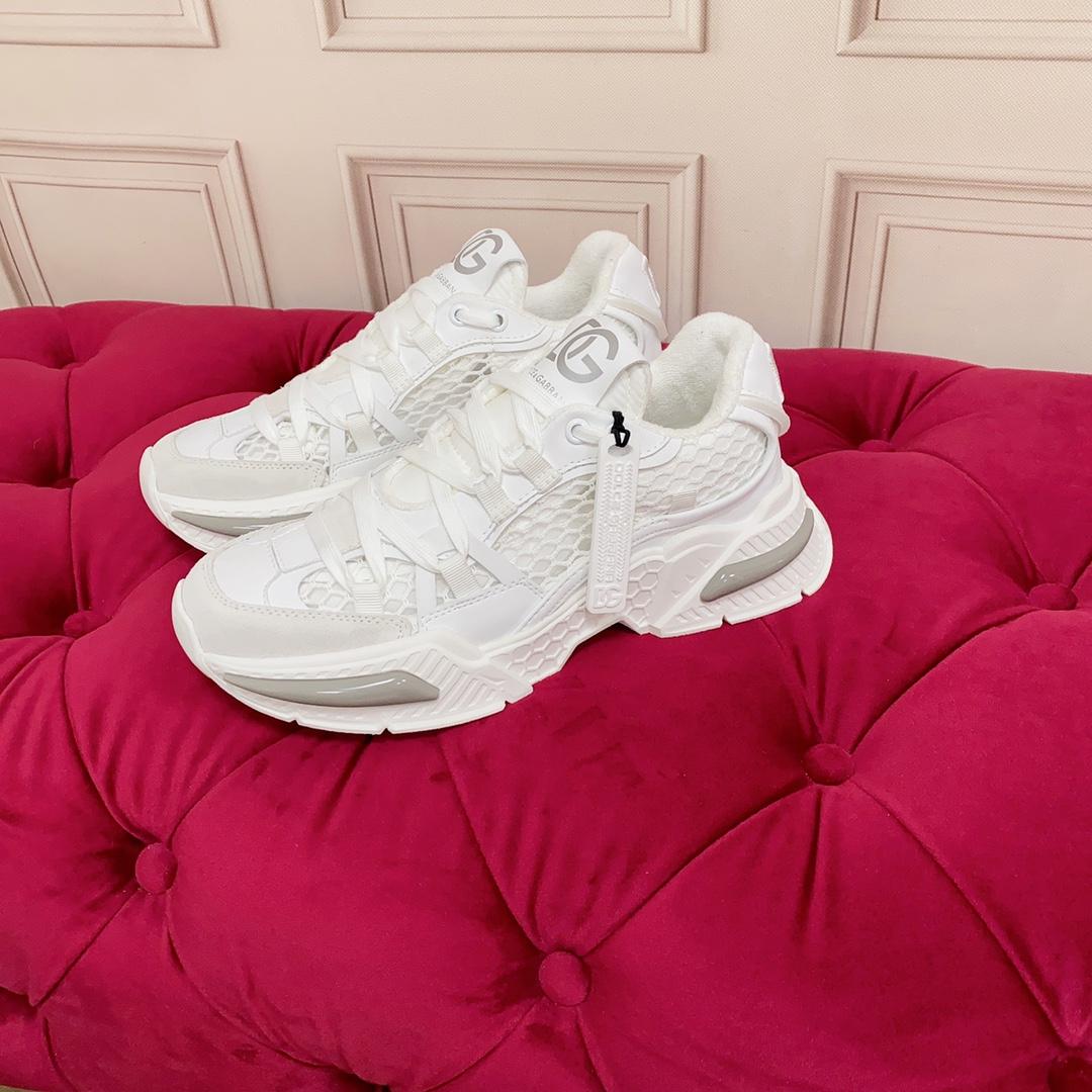Dolce & Gabbana Mixed-Material Airmaster Sneakers - PerfectKickZ
