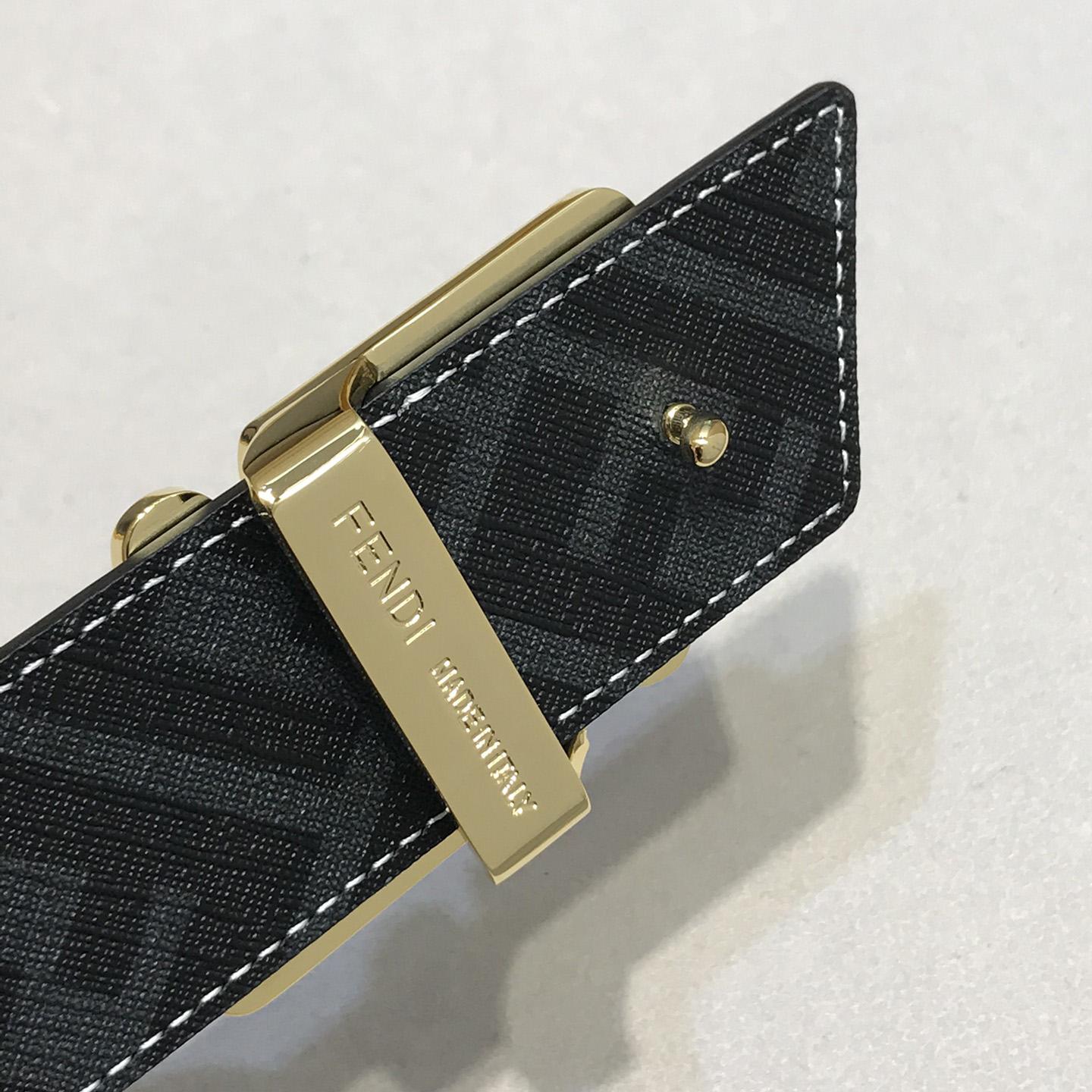 Fendi Black Leather Belt - PerfectKickZ