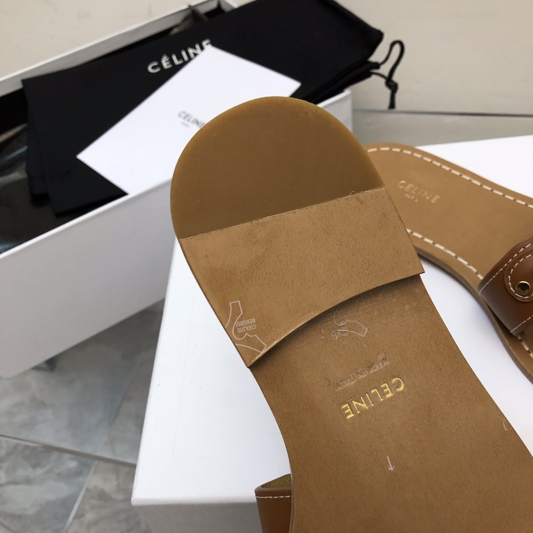 Celine Triomphe Mule In Calfskin - PerfectKickZ