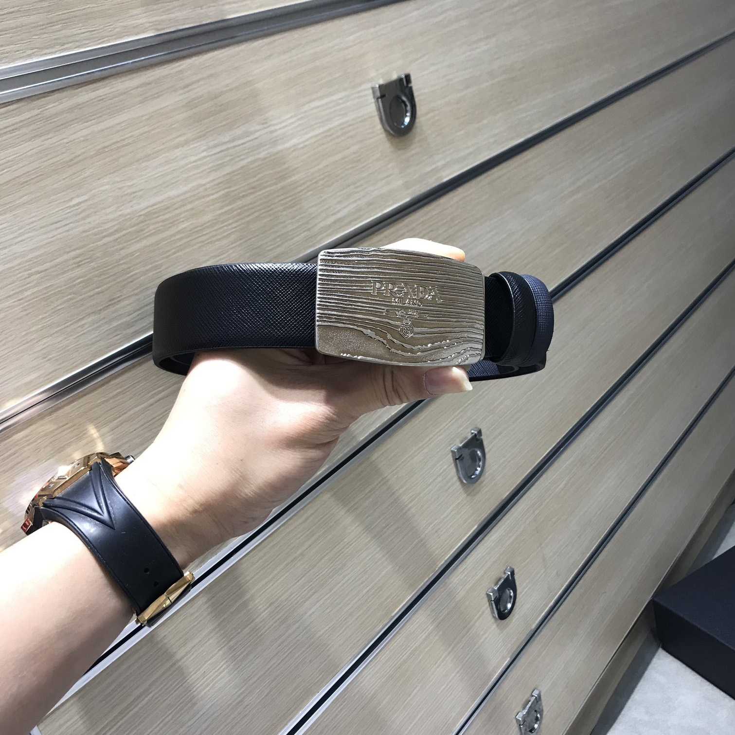 Prada Leather Belt - PerfectKickZ