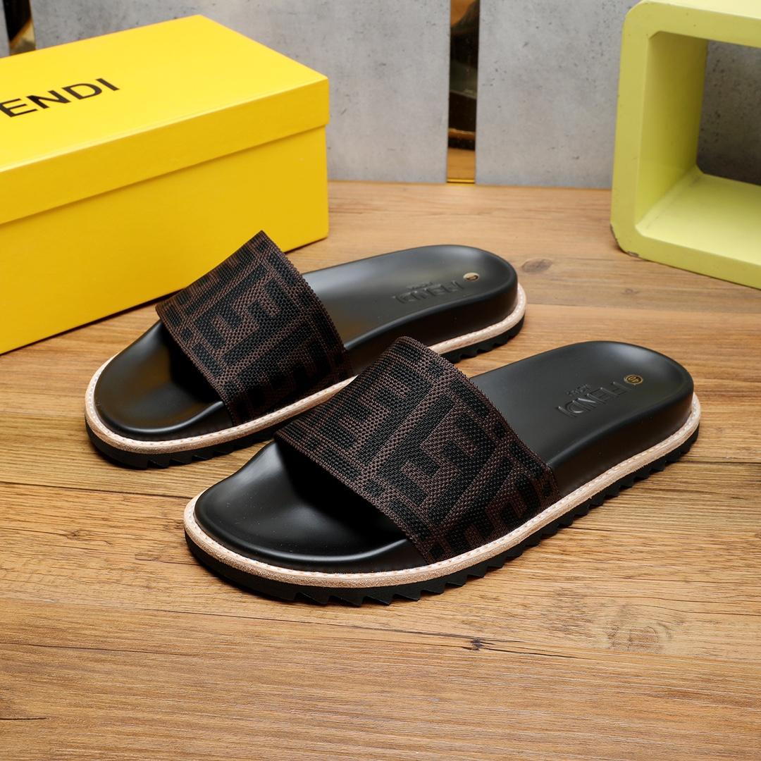 Fendi FF Logo Slides - PerfectKickZ
